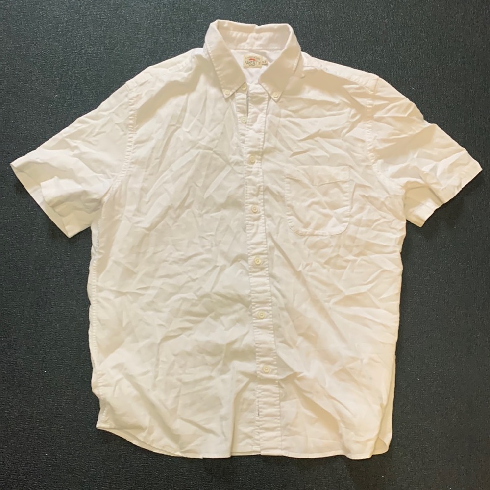Faherty button up white shirt